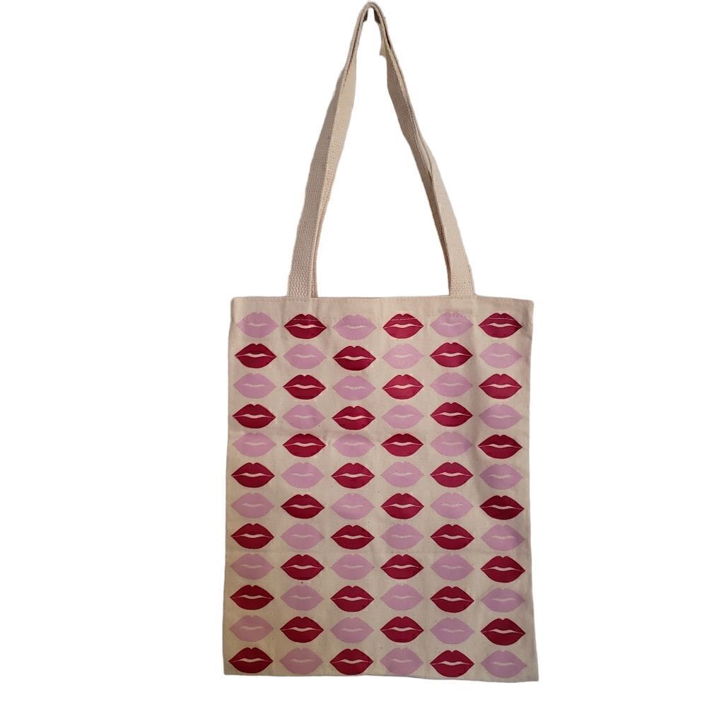 BareMinerals Fun Lip Graphic Logo Reusable Tote Bag